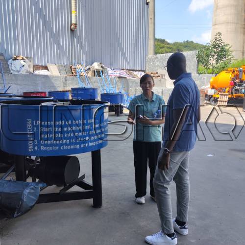 QT4-25 concrete block production line ready for shipment to Senegal